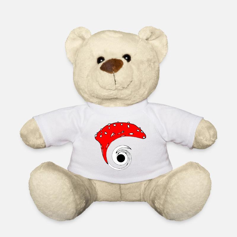 Champignon trou noir - Nounours - blanc