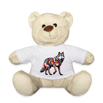 Loup - Nounours - blanc - Devant