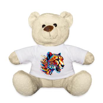 Cheetah - Teddy Bear - white - Front