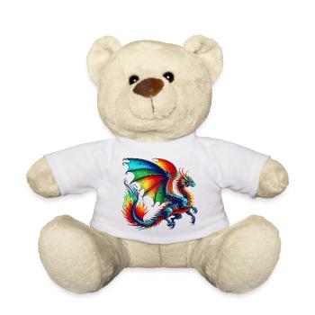 Dragon - Teddy Bear - white - Front