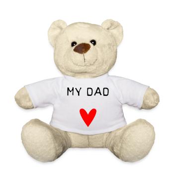 HAPPY FATHER'S DAY. DAD. FATHER'S DAY. FATHER - Teddy Bear - white - Front