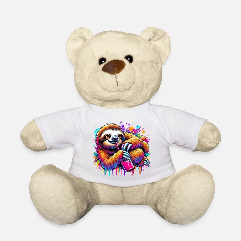 Faultier - Teddy - Weiß