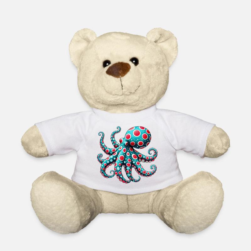 Krake - Teddy - Weiß