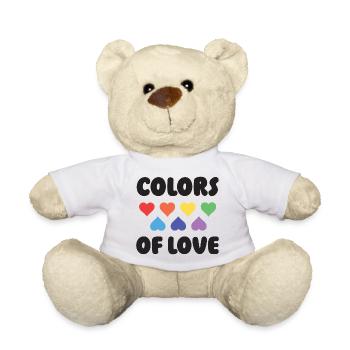 LGBTQ Pride Month - Farben der Liebe - Teddy - Weiß - Vorne