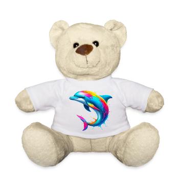 Dolphin - Teddy Bear - white - Front