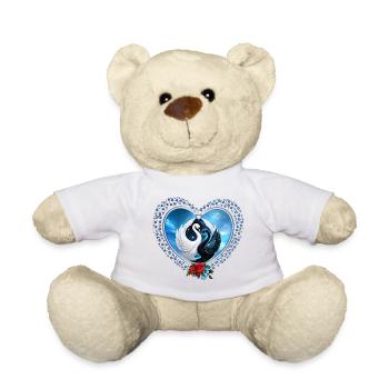 Cygne noir et cygne blanc - Nounours - blanc - Devant