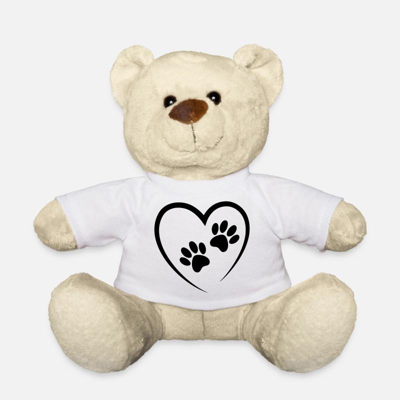 1Herz2Pfoten - Teddy - Weiß