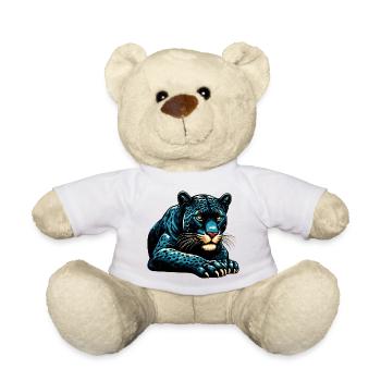 Panther - Teddy Bear - white - Front