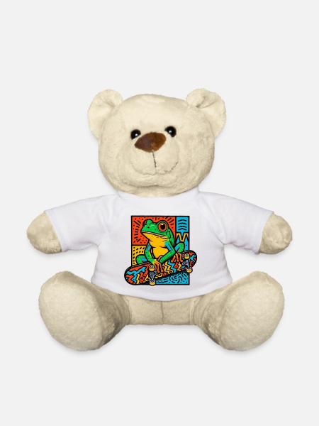 Frosch Skateboard - Teddy - Weiß