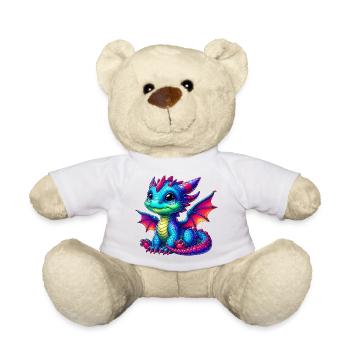 Dragon - Teddy Bear - white - Front