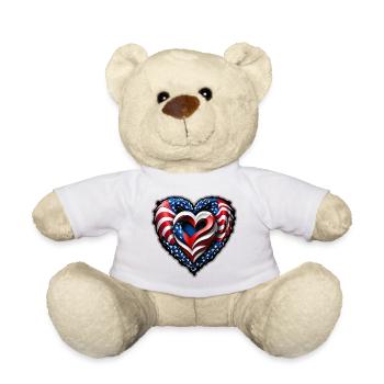 The heart - Teddy Bear - white - Front