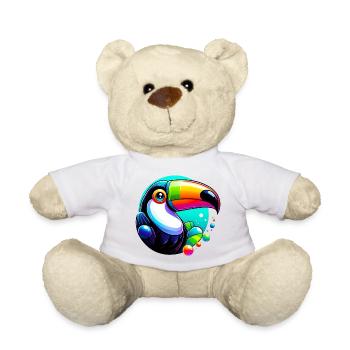 Toucan - Teddy Bear - white - Front