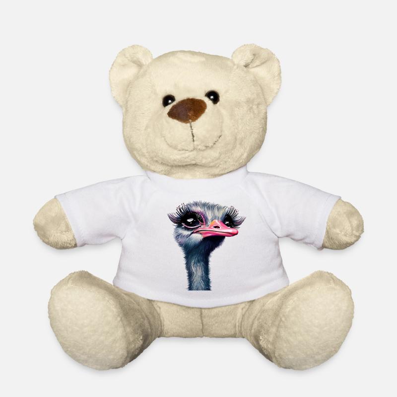 Maquillage d’autruche - Nounours - blanc