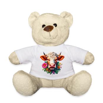 Blumen aus Kuh - Teddy - Weiß - Vorne