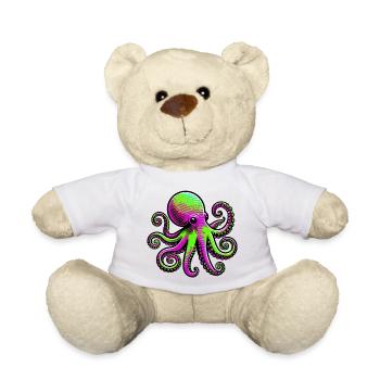 Pieuvre - Nounours - blanc - Devant