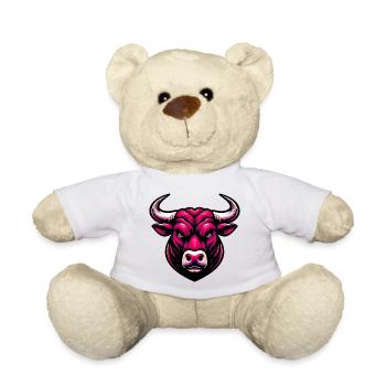Bull - Teddy Bear - white - Front