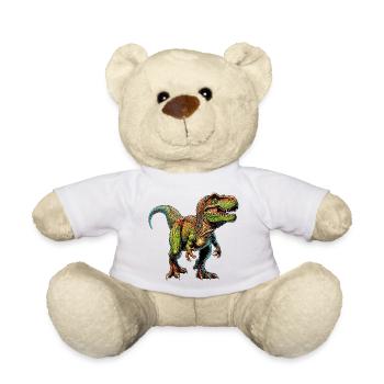 Dinosaur - Teddy Bear - white - Front