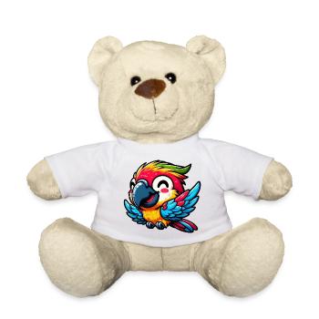 Perroquet - Nounours - blanc - Devant
