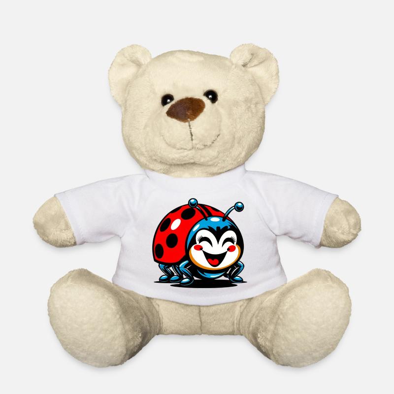 Marienkäfer - Teddy - Weiß