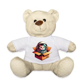 Astronaut Katze - Teddy - Weiß - Vorne