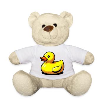 Ente Ente Ente Ente Ente - Teddy - Weiß - Vorne