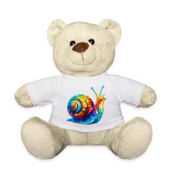 Schnecke - Teddy - Weiß - Vorne