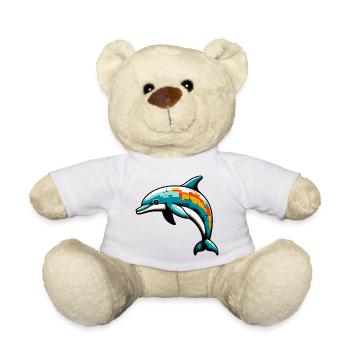 Dolphin - Teddy Bear - white - Front
