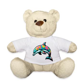 Dolphin - Teddy Bear - white - Front