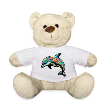Dolphin - Teddy Bear - white - Front