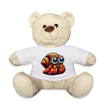 Hermit crab - Teddy Bear - white - Front