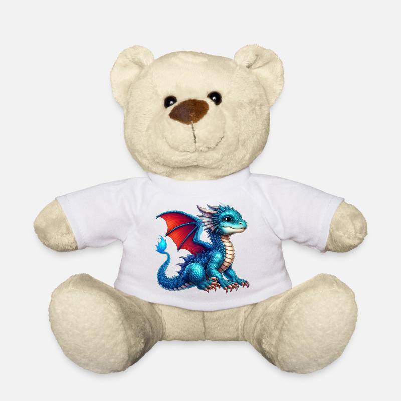 Drache - Teddy - Weiß