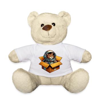 Astronaut Katze - Teddy - Weiß - Vorne