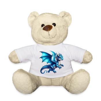 Dragon - Teddy Bear - white - Front