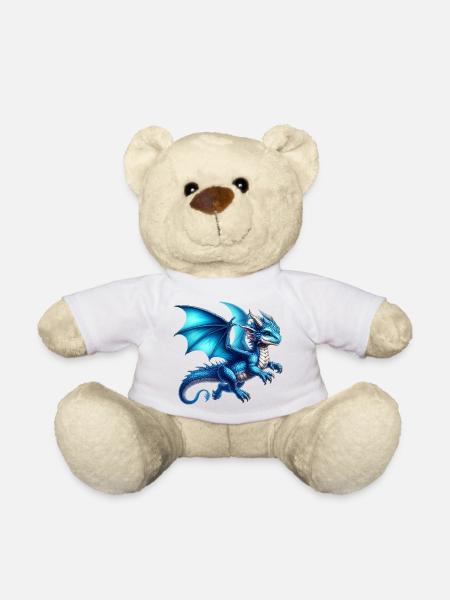 Drache - Teddy - Weiß