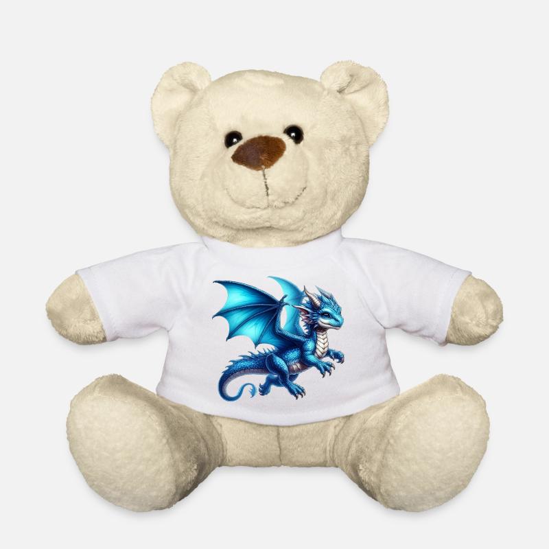 Drache - Teddy - Weiß