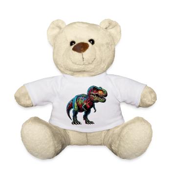 Dinosaur - Teddy Bear - white - Front