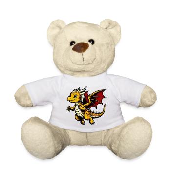 Dragon - Teddy Bear - white - Front