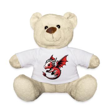 Drache - Teddy - Weiß - Vorne