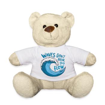 Conception de vagues fluides - Nounours - blanc - Devant