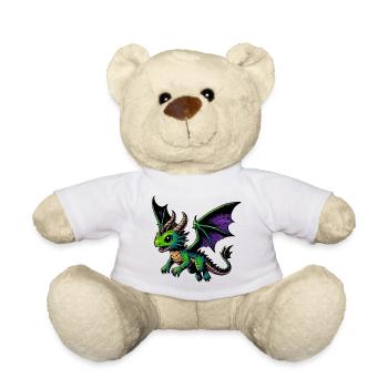 Dragon - Teddy Bear - white - Front