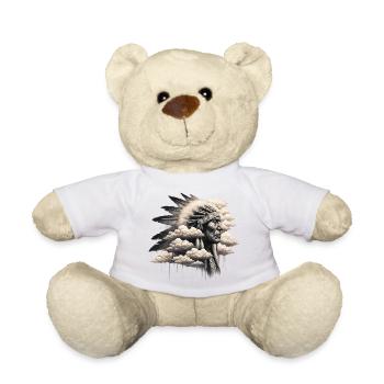 Amerikanisch, Indianer, Amerikaner - Teddy - Weiß - Vorne