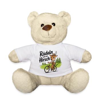 Radeln wie ein Hirsch - Teddy - Weiß - Vorne