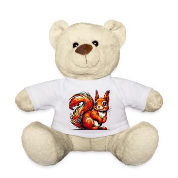 Squirrel - Teddy Bear - white - Front