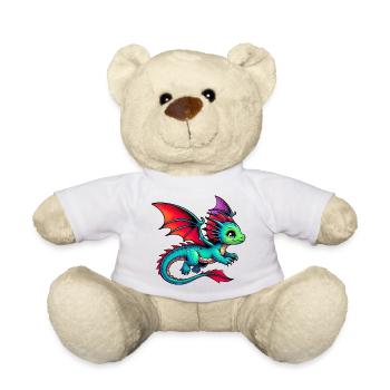 Dragon - Teddy Bear - white - Front