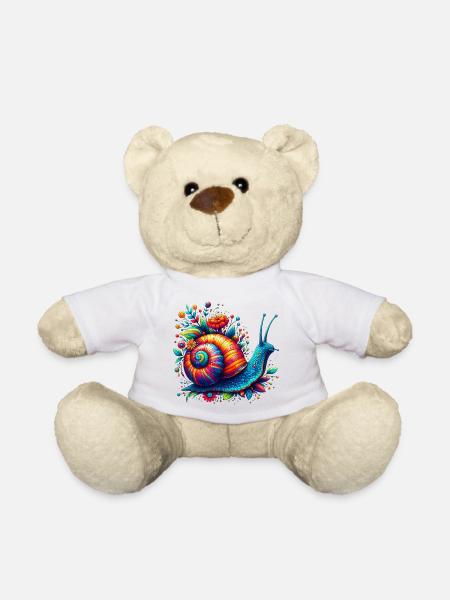Schnecke - Teddy - Weiß