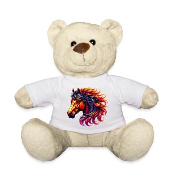 Pferd - Teddy - Weiß - Vorne