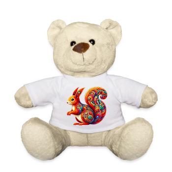 Squirrel - Teddy Bear - white - Front