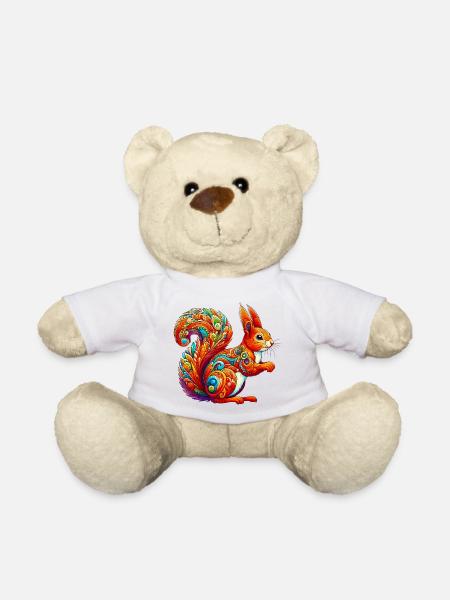 Squirrel - Teddy Bear - white