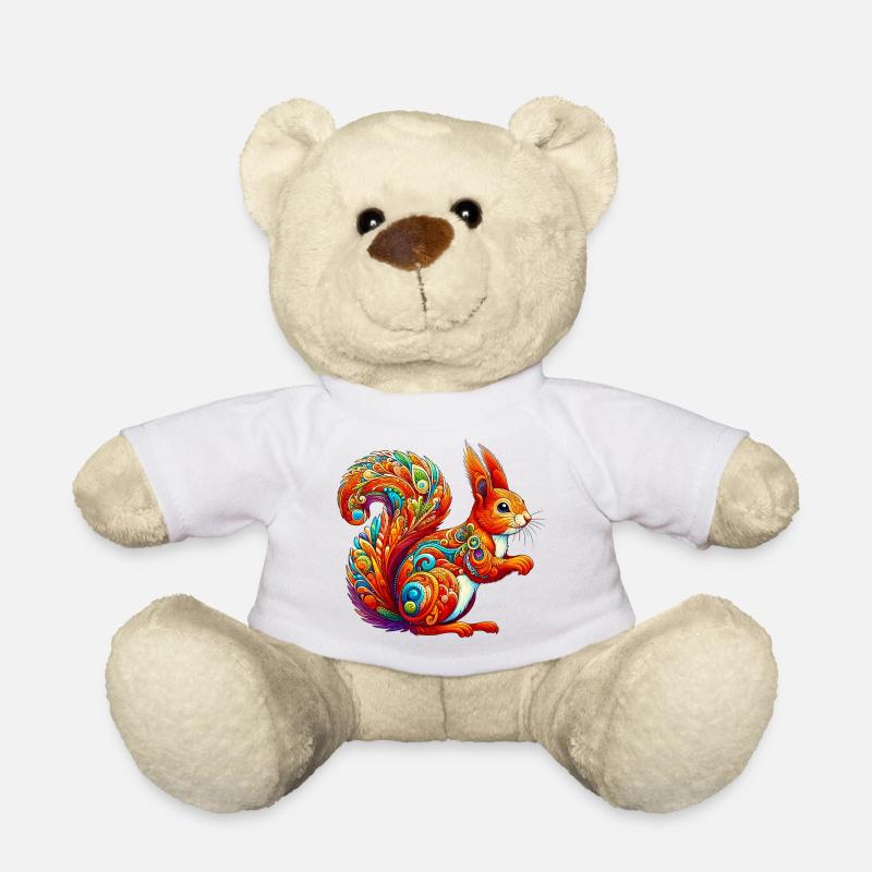 Squirrel - Teddy Bear - white
