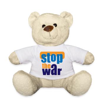 Stoppt die Kriege - Teddy - Weiß - Vorne